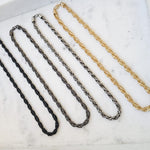 Large Twisted Rope Chain 18”