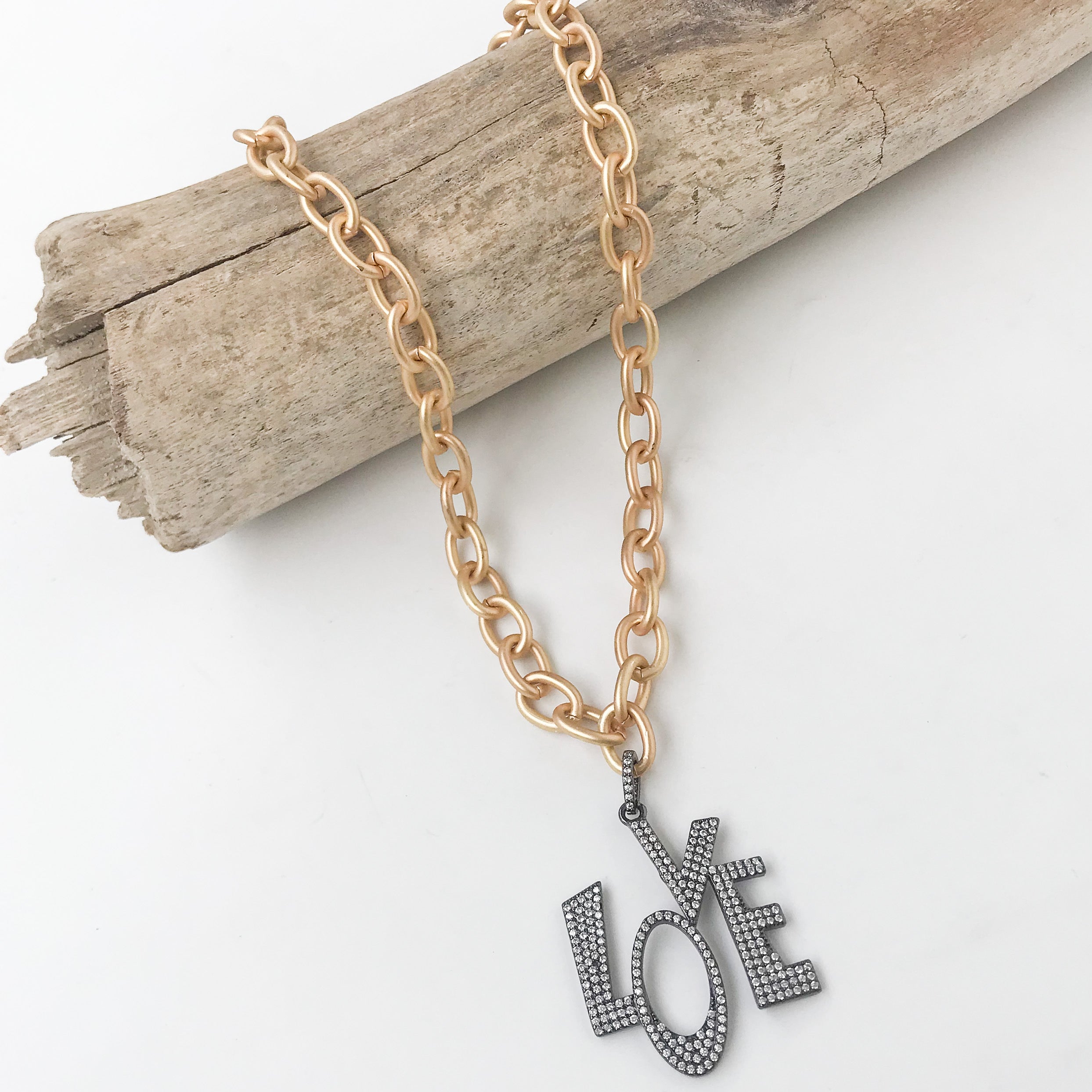 Stacked LOVE Necklace