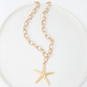 Etched Chain w/ Starfish