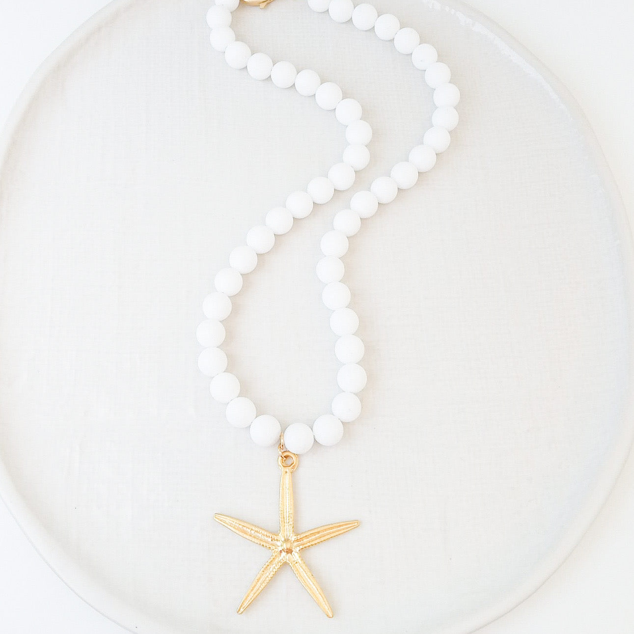 Starfish Gemstone Necklace