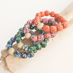 Printed Clay Pave Bracelet