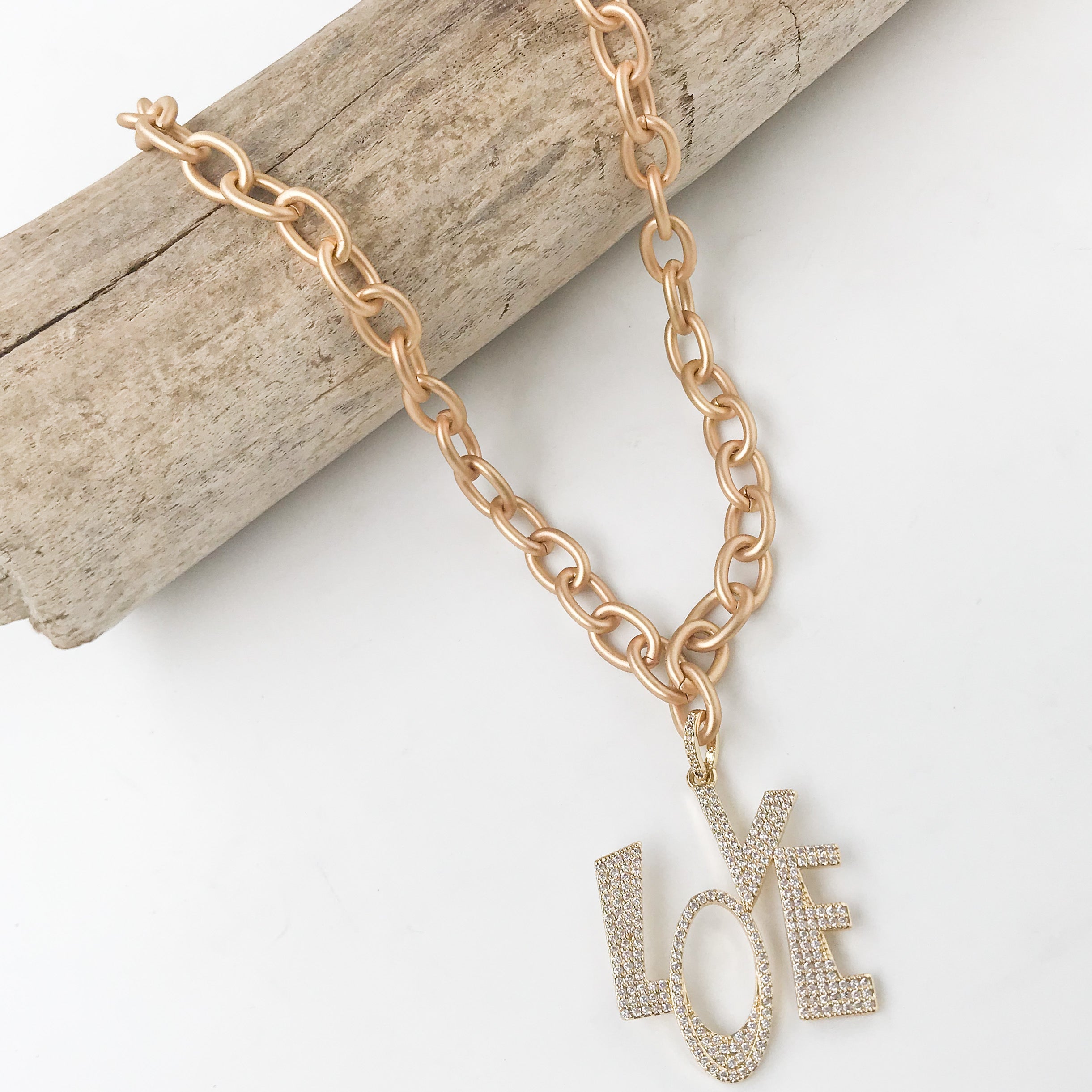 Stacked LOVE Necklace