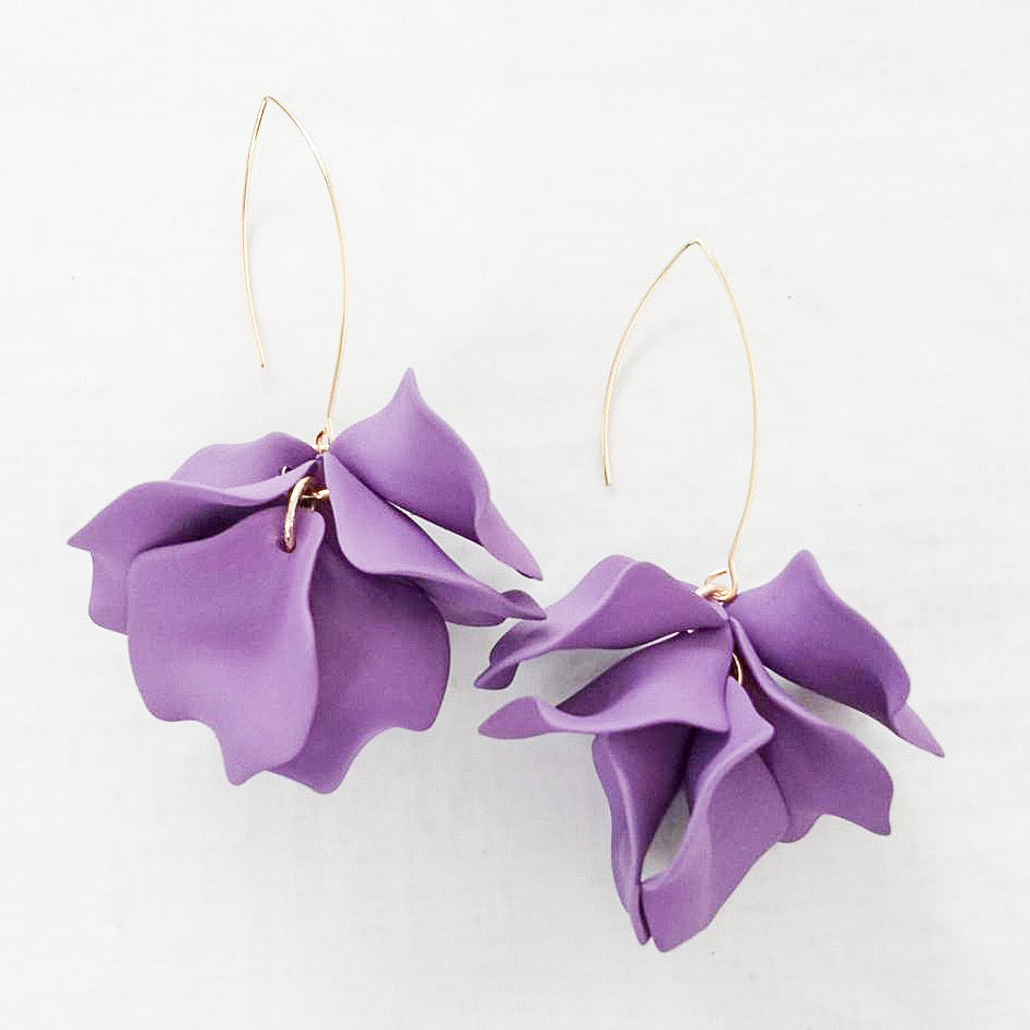 Hyacinth Tiered Marquis Earrings