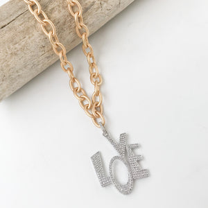 Stacked LOVE Necklace