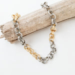 Jumbo Hammered Rolo Necklace